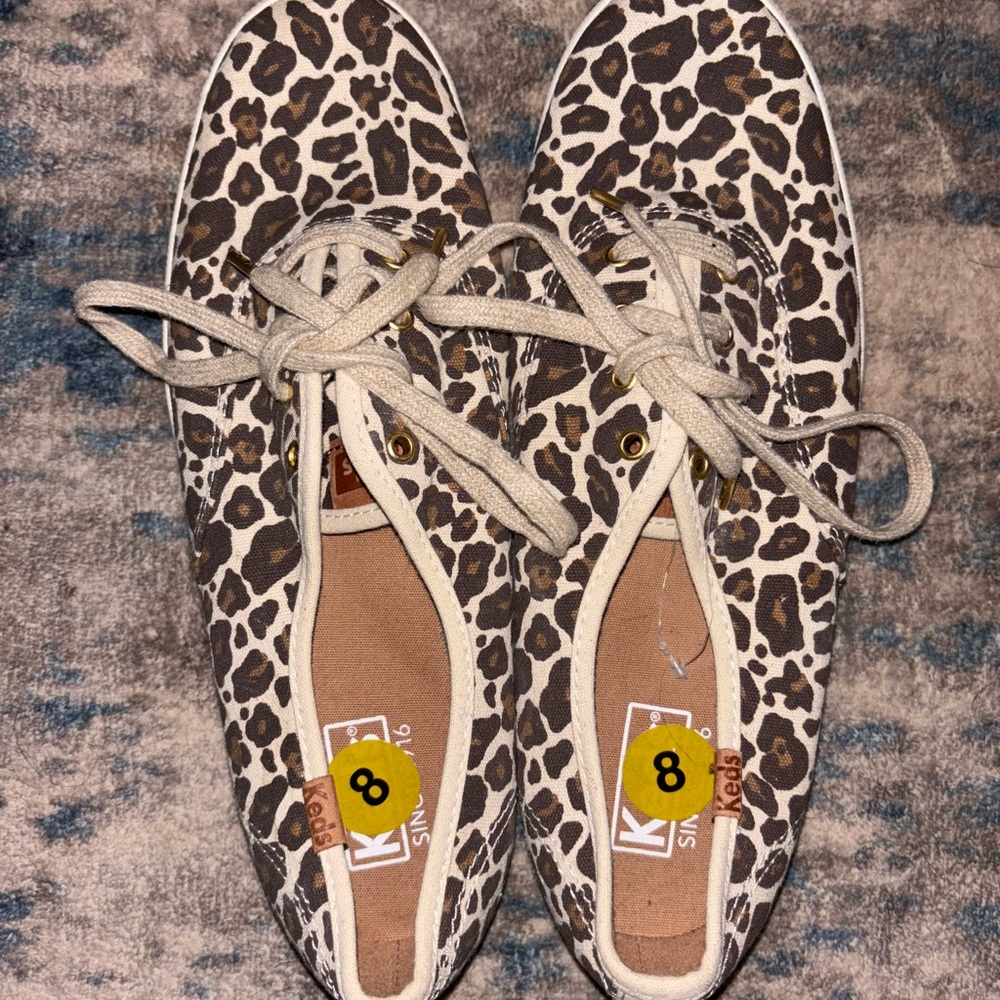 Keds Women's Brown Leopard Sneakers